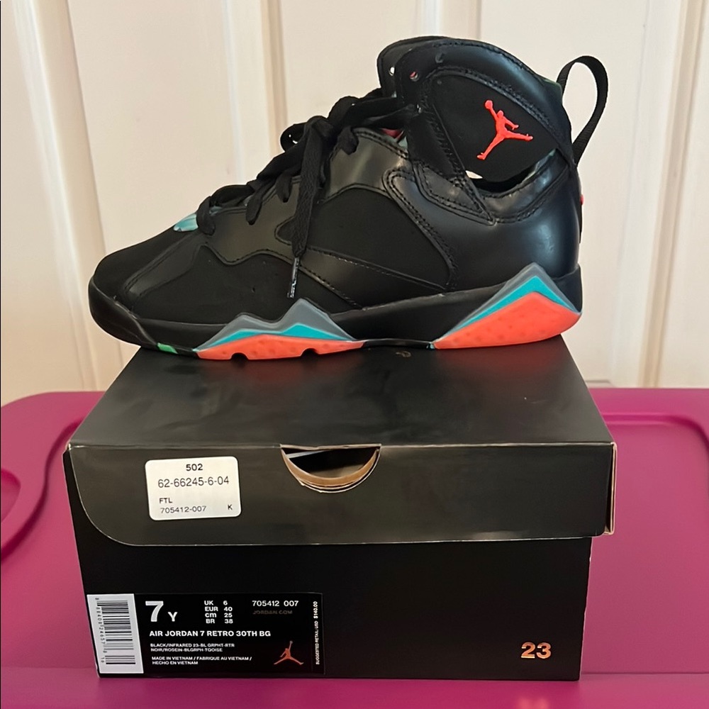 Air Jordan Retro Sneakers in Black and Red